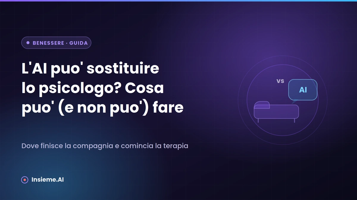 Una persona parla con un'AI sul telefono, sullo sfondo una poltrona da studio