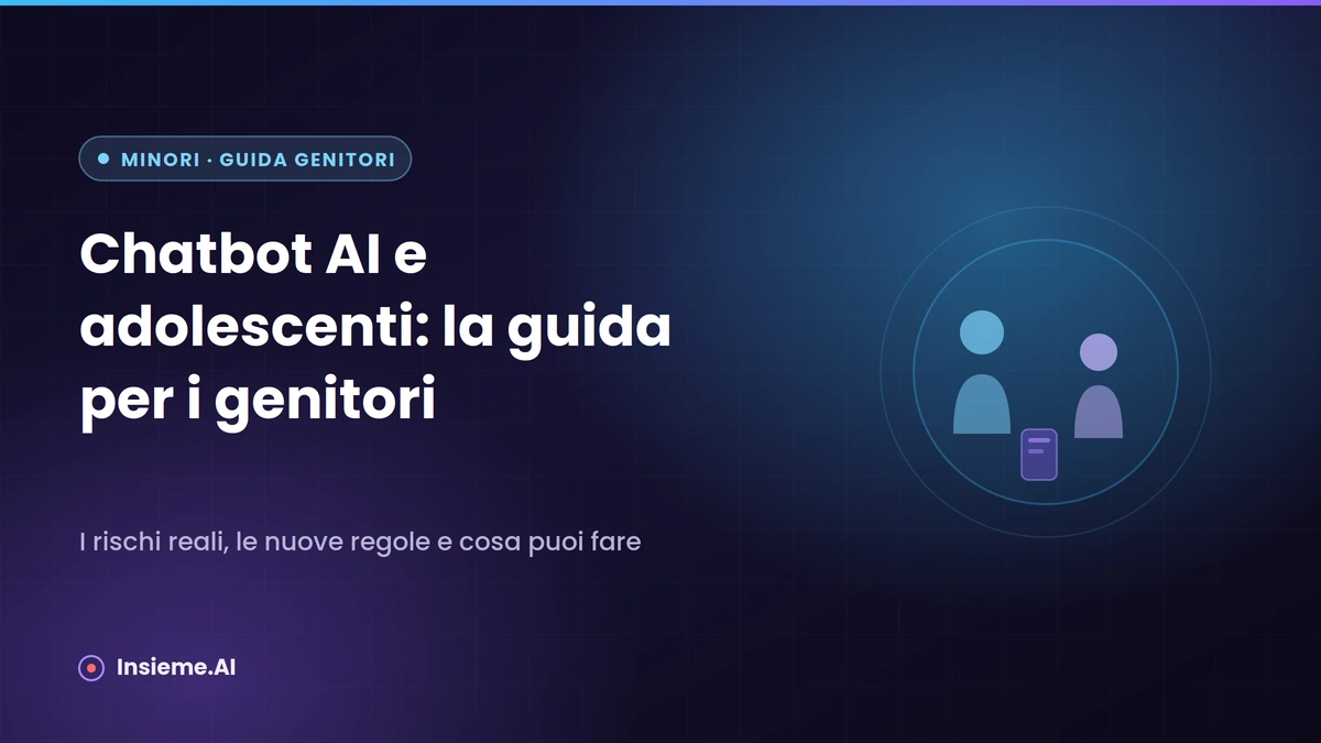 Un genitore e un adolescente parlano seduti, con uno smartphone sul tavolo