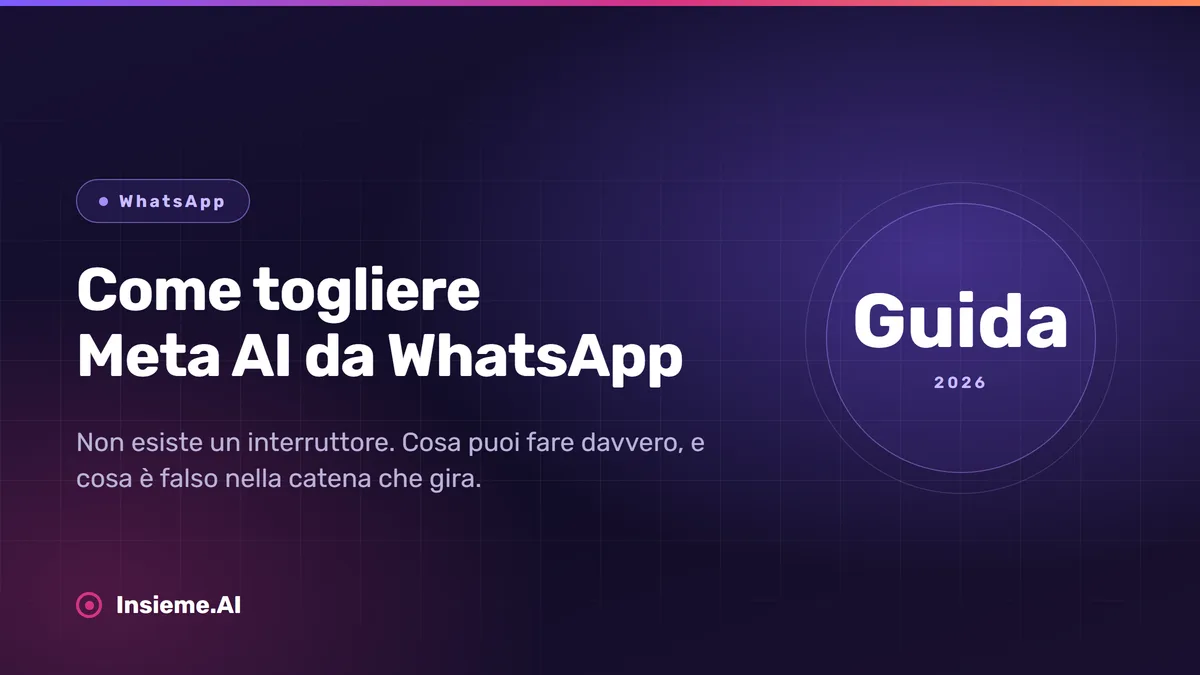 Il cerchio blu di Meta AI dentro WhatsApp e cosa si può fare per limitarlo