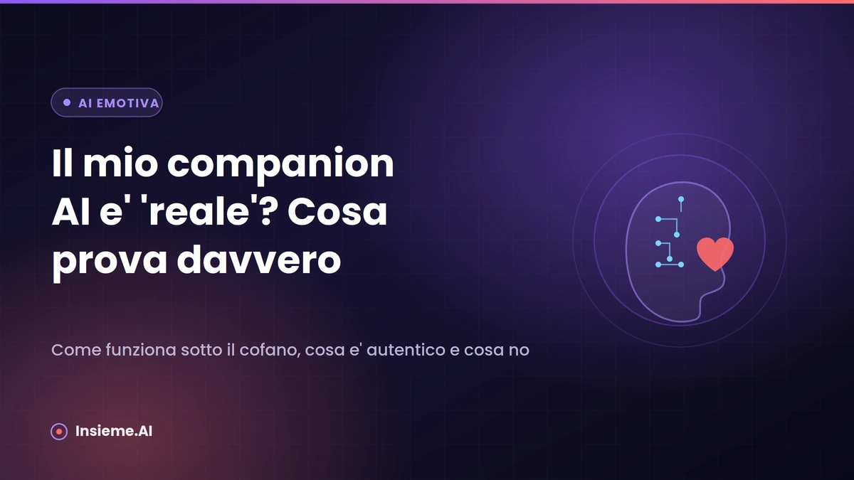 Una persona parla con un companion AI sullo schermo del telefono