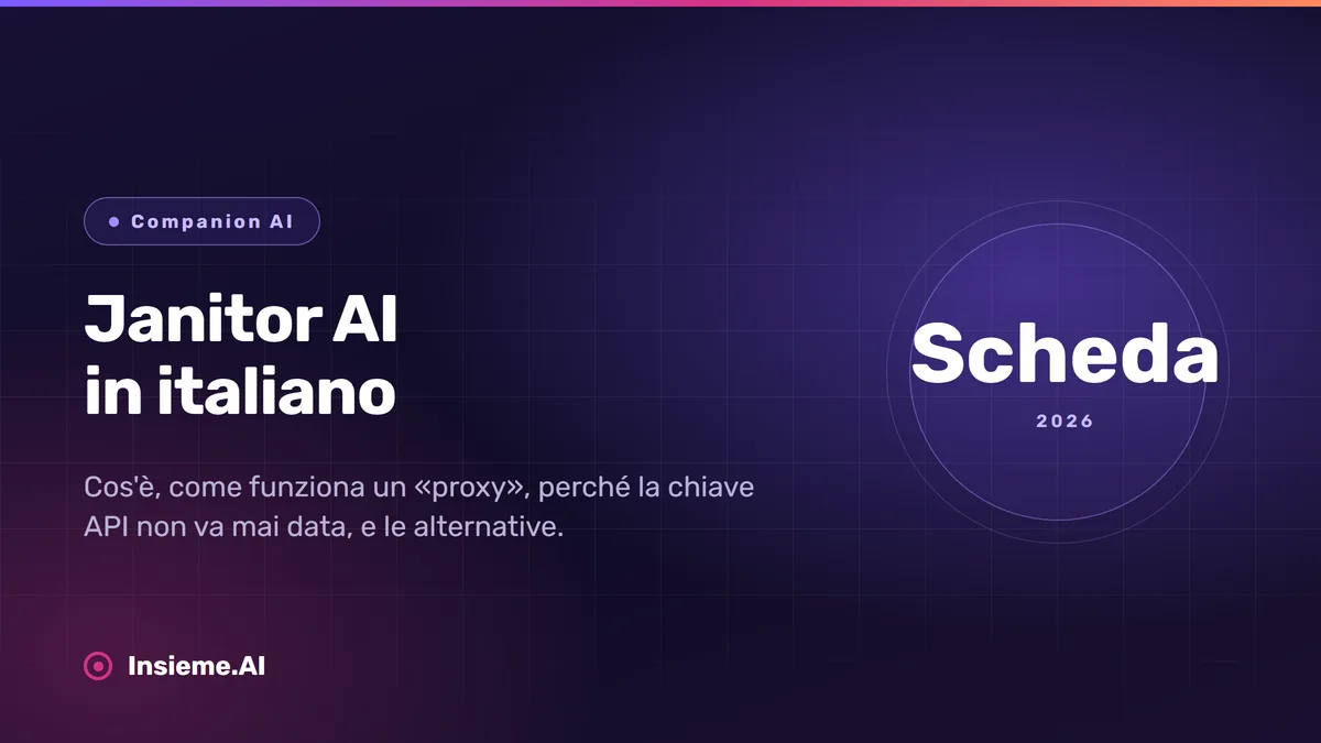 Janitor AI spiegata in italiano: come funziona, i proxy e i rischi