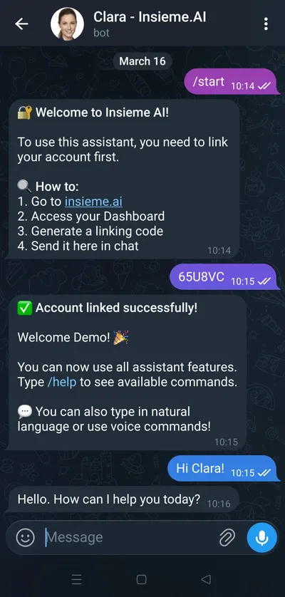 Chat Telegram